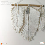 Bohemian Style Feather Handmade Decorative Macrame Wall hanging - Easternada