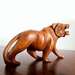 Lion Carved Wooden Decorative Art Sculpture