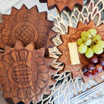 Handmade Carved Wood Coasters Cheese Board Planter Decorative Wall Art Gift