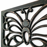 Antique Black Butterfly - Handmade Distressed Carved Wooden Wall Art Deco