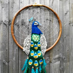 Peacock - Bohemian Feather Macramé Hanging Dream Catcher Large