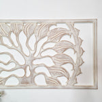 Carved Painted Wooden Wall Art - Headboard Decorative Tree of Destiny