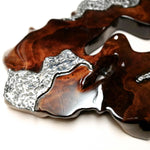 Hand made Decorative Solid Wood and Stainless Steel Sculpture - Easternada