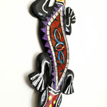 Tropical Wall Hanging - Hand-Carved painted wooden Tropical decoration.