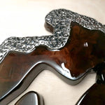 Hand made Decorative Solid Wood and Stainless Steel Sculpture - Easternada