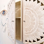 Hand Carved Wooden Wall Storage Cupboard Cabinet - Designer Furniture  Bathroom, Makeup Office