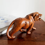 Lion Carved Wooden Decorative Art Sculpture