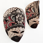 Hand Carved Hand Painted Batik Mask - Decorative Wall Art