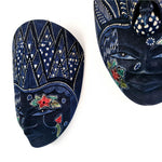 Hand Carved Hand Painted Batik Mask - Decorative Wall Art Perfect Gift Sculpture
