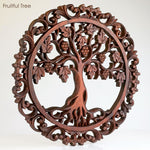 Handmade Carved Wooden Decorative Art Panel Tree of Love