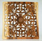 Handmade Carved Wooden Decorative Wall Art Panel - Easternada