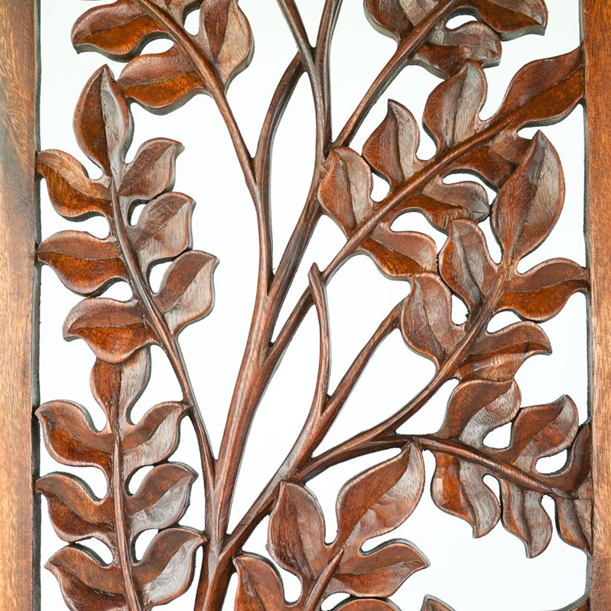 Stem Leaves Rectangular Decorative Panel - Easternada