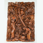 A stunning hand-carved room decorative wooden wall art Tribal Traditional Village scene Sculpture. This intricate artwork can add a touch of tradition and luxury to your walls and become an attractive focal point. This is a true timeless masterpiece that will be in your home for generations.